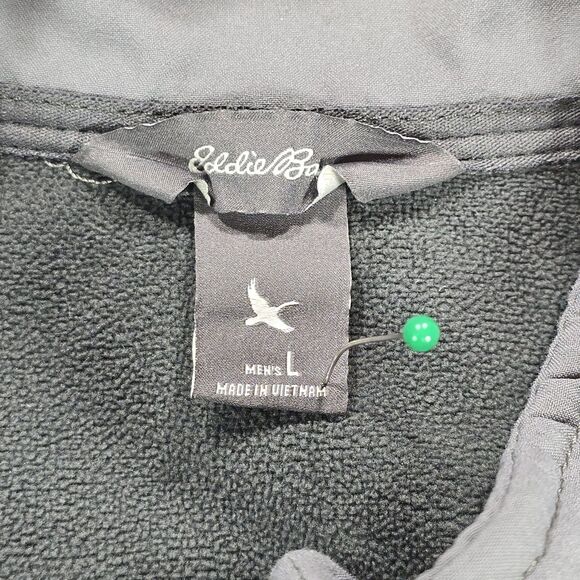 Eddie Bauer Vest Mens L Gray Full Zip Fleece Lined Repellant Outdoor Hiking - Picture 3 of 8